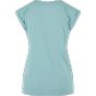 Build Your Brand Ladies Extended Shoulder Tee Blue mint