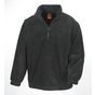 result 1/4 Zip Fleece Top black