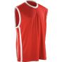 Spiro Basketball mens quick dry top red/white
