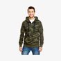 Burnside Full Zip Camo Hooded Fleece Jacket