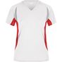 James&Nicholson Ladies' Running-T white/red