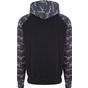 AWDis Just Hoods Baseball Hoodie solid_black/black_camo