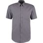 Kustom Kit Premium Oxford Shirt Short Sleeve Charcoal