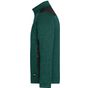 James&Nicholson Men´s Knitted Workwear Fleece Jacket -STRONG- dark_green_melange/black