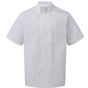 Premier Veste de cuisine à manches courtes et à boutons-pression white