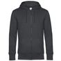 B&C Collection B&C King Zipped Hood_° asphalt