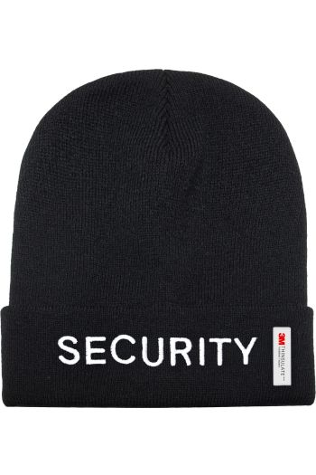 “SECURITY” 3M Thinsulate performance beanie “Dalvik” - Black