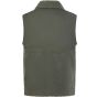 Front Row Recycled sherpa gilet dark_olive