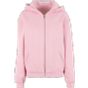 Build Your Brand Ladies Loose Fit Zip Hoody Soft pink