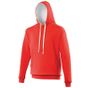 AWDis Just Hoods Varsity Hoodie fire_red/arctic_white