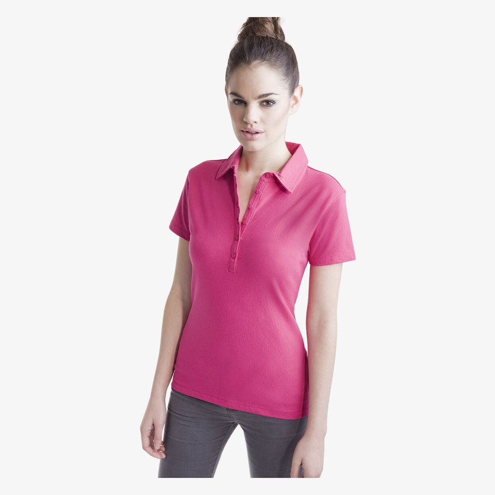 Women's short sleeved Stretch Polo Skinni