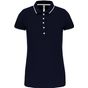 Kariban Polo maille piquée manches courtes femme navy/white/red