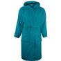 The One Towelling Bathrobe Hooded turquoise