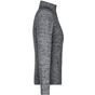 James&Nicholson Ladies´ Fleece Jacket grey_melange/anthracite