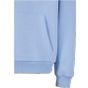 Build Your Brand Fluffy Hoody Powder blue