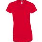 Gildan Women's V-Neck T-Shirt red
