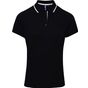 Premier Polo Coolchecker® contrasté pour femme black/white