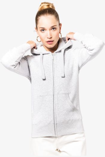 Image produit sweat-shirt zippé capuche femme