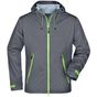 James&Nicholson Men´s Outdoor Jacket iron_grey/green