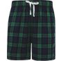 SF Clothing Men´s tartan lounge shorts navy_green_check