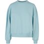 Build Your Brand Ladies Oversized Crewneck Sweatshirt ocean_blue
