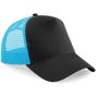Beechfield Casquette Snapback trucker black/surf_blue