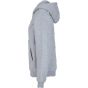 Build Your Brand Ladies Fluffy Zip Hoody Heather grey