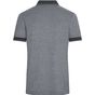 James&Nicholson Men´s Heather Polo black_melange/black