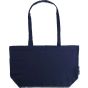 Neutral Shopping Bag, Gusset navy