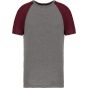 ProAct T-shirt triblend bicolore sport manches courtes unisexe grey_heather/wine_heather