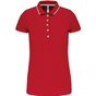 Kariban Polo maille piquée manches courtes femme red/white/navy
