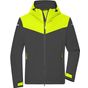 James&Nicholson Men´s Allweather Jacket carbon/bright_yellow/carbon