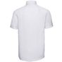 Russell Collection Men’s short sleeve classic ultimate non-iron shirt white