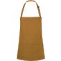 karlowsky Short bib apron basic with buckle and pocket mustard