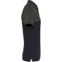 WK Designed To Work Polo bicolore écoresponsable manches courtes unisexe black/dark_grey