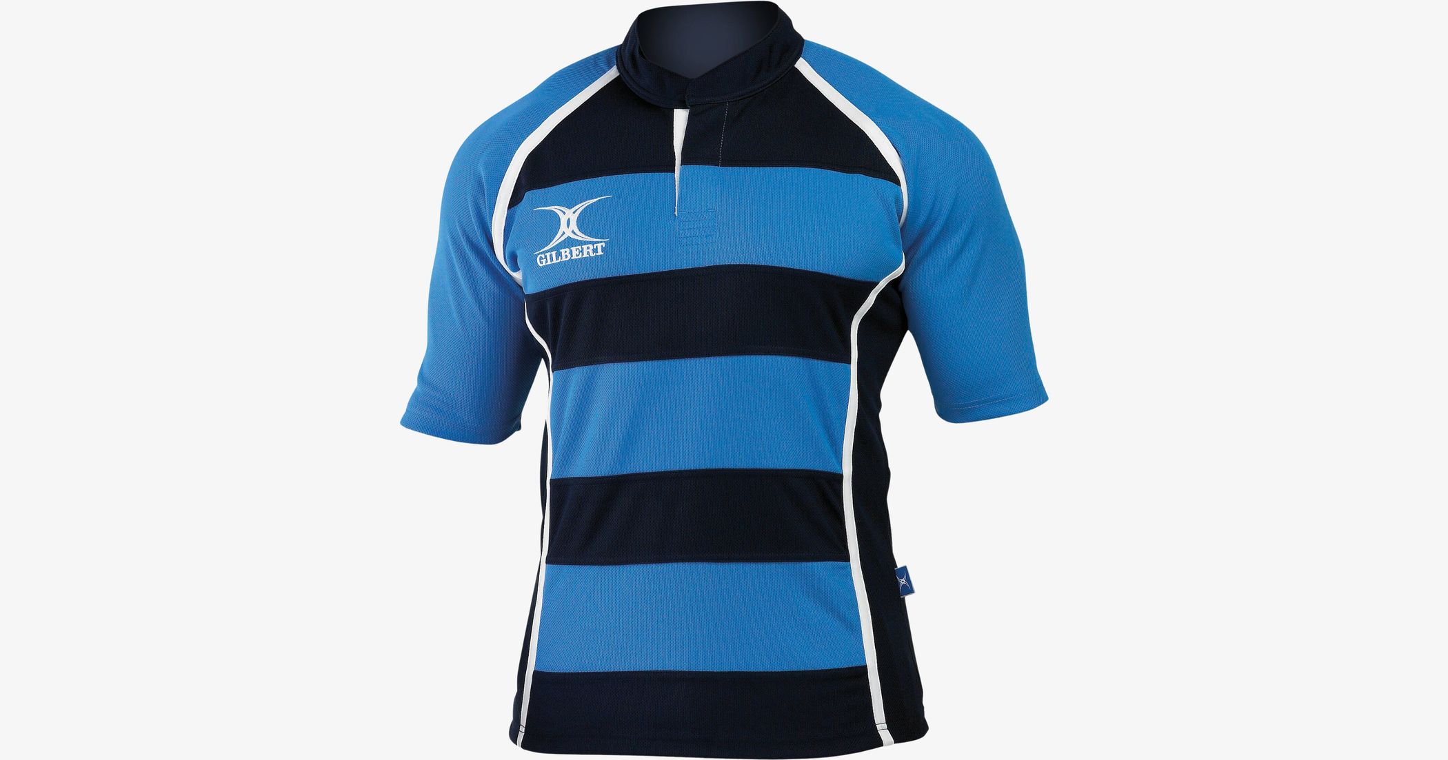 GILBERT Maillot de rugby SHIRT XACT II - Adulte - Bleu ciel sur