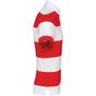 kariban Polo rayé manches courtes unisexe red/white_stripes