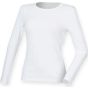 SF Clothing Women´s feel good long sleeved stretch T white