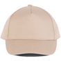 K-up Casquette coton - 5 panneaux beige