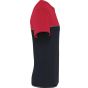 WK Designed To Work T-shirt bicolore écoresponsable manches courtes unisexe black/red