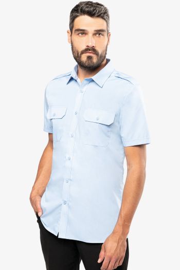 Image produit Chemise pilote manches courtes homme