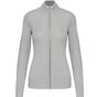 Kariban Cardigan zippé femme grey_melange