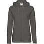 fruit of the loom Lightweight Hooded Sweat Jacket Lady-Fit graphite_clair