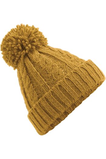 Image produit Bonnet en laine mélangée torsadée