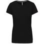 kariban T-shirt col rond manches courtes femme - black - 2XL