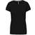 kariban T-shirt col rond manches courtes femme - black - L