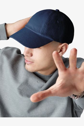 Image produit Casquette en coton sergé épais profil bas