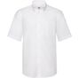 fruit of the loom Men´s Short Sleeve Oxford Shirt blanc