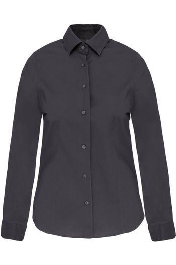 Image produit Chemise coton / élasthanne manches longues femme