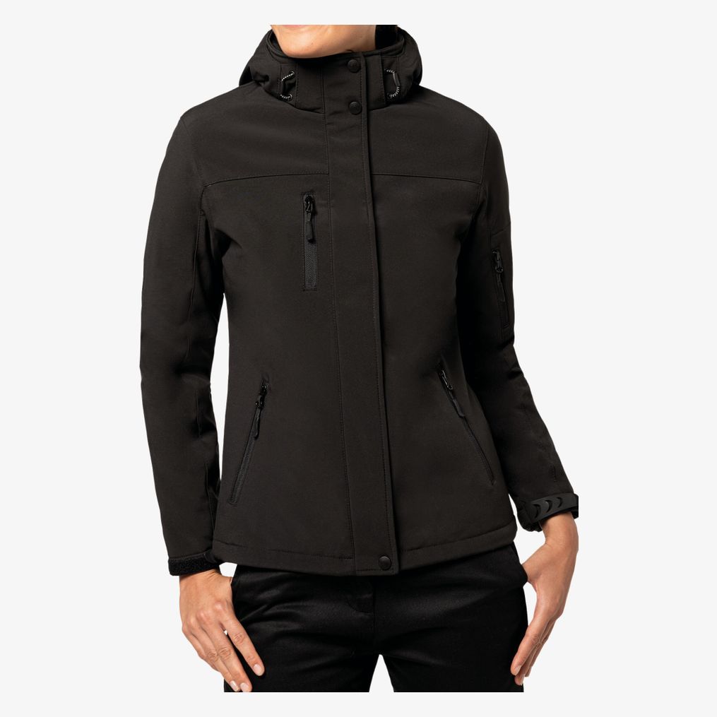 Parka softshell doublée capuche femme  kariban